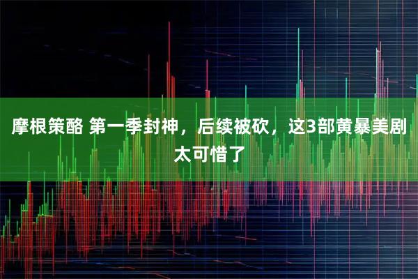 摩根策酪 第一季封神，后续被砍，这3部黄暴美剧太可惜了